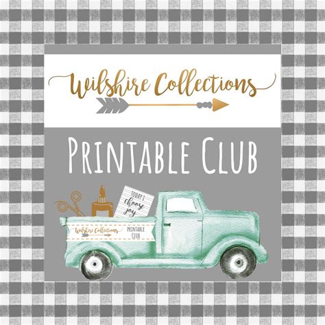 Wilshire Collections Printables